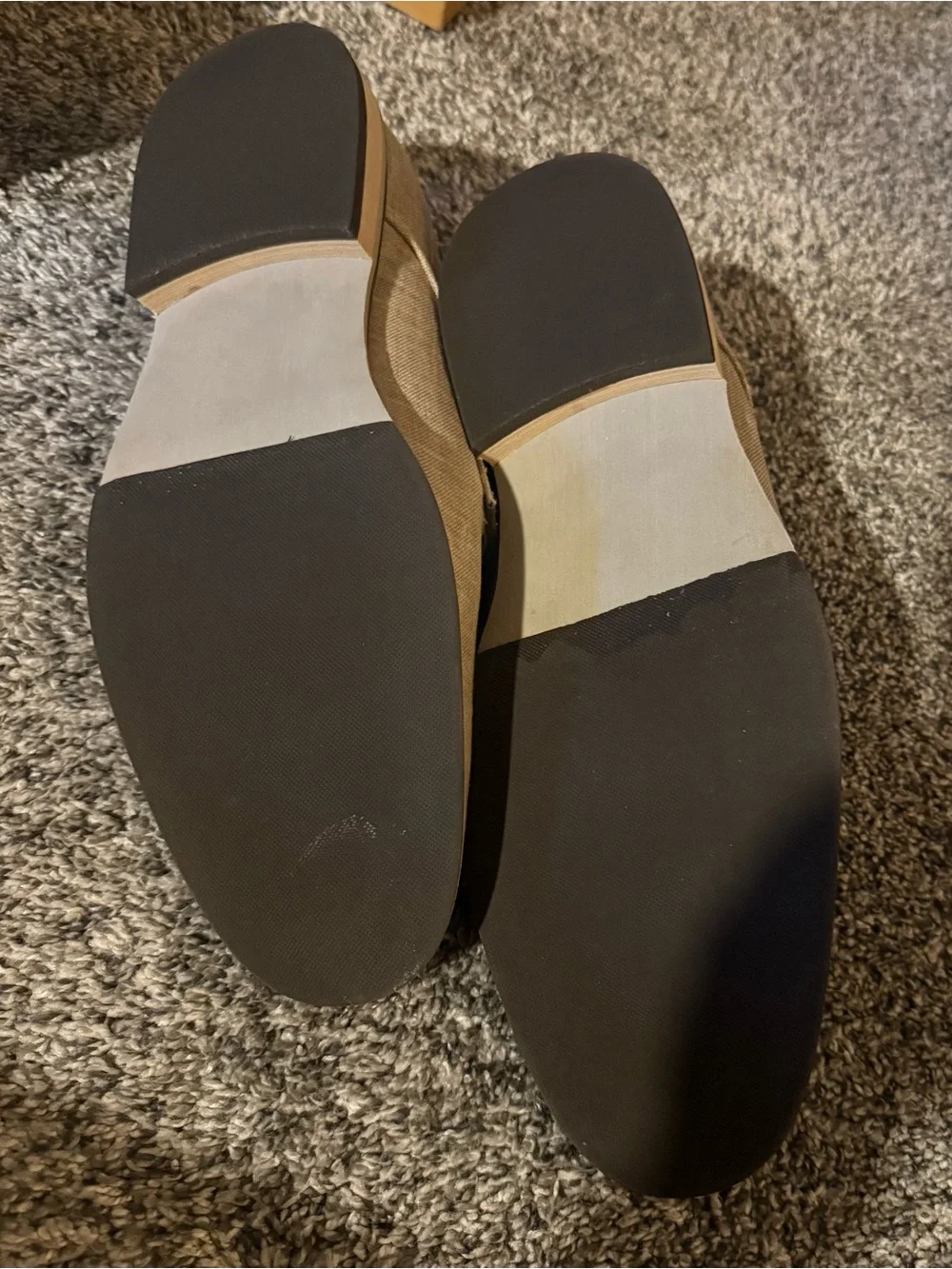 Giorgio Brutini Beige Linen Derby Shoes with Dark Brown Laces
